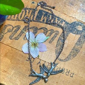 Love birds necklace.